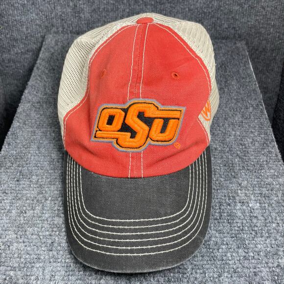 Top of the World Oklahoma Cowboys Mesh Snap Back Ball Cap One Size Orange/White - Picture 1 of 9